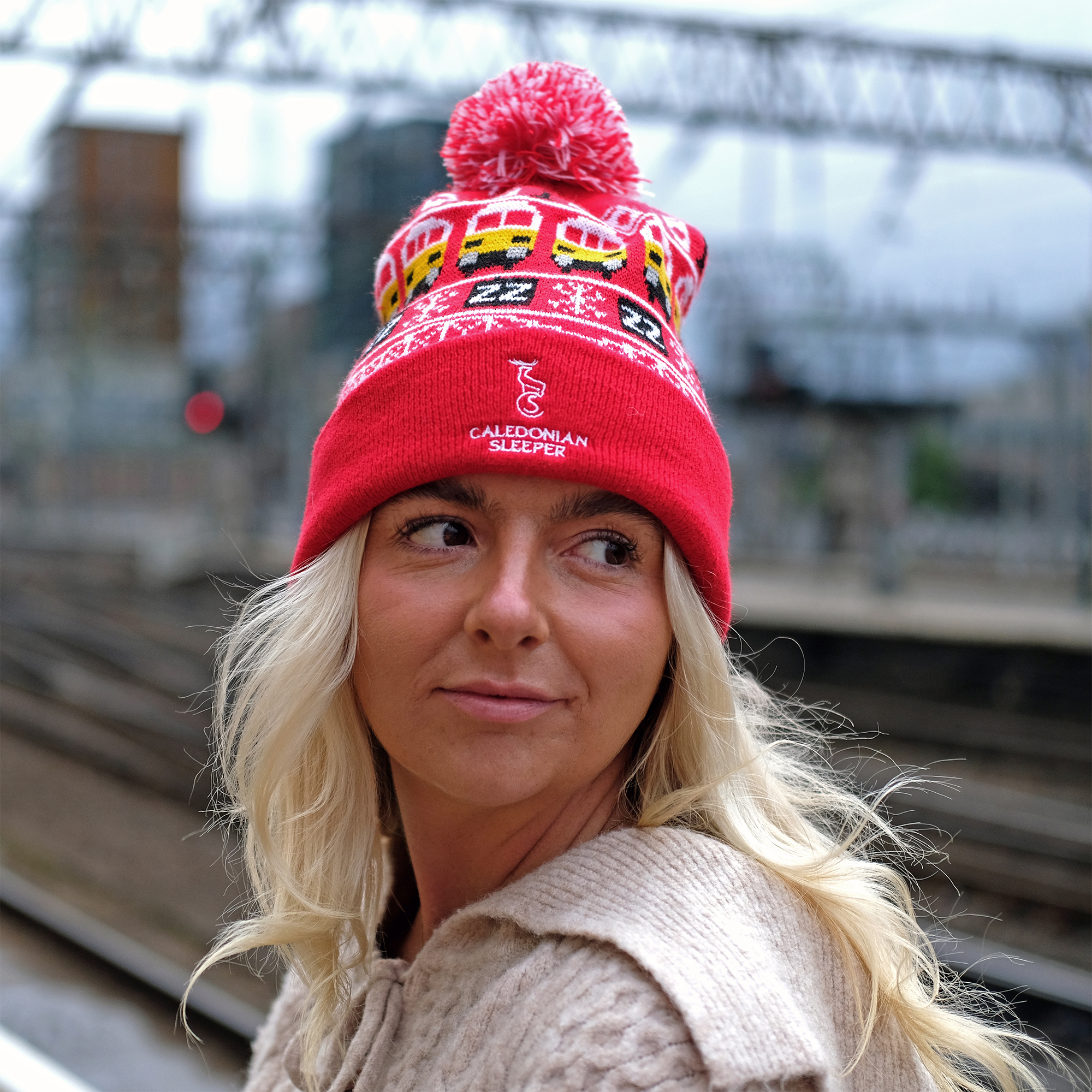 Caledonian Christmas Bobble Hat