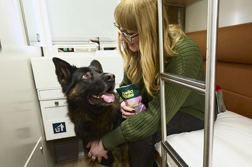 Deborah Lang from Bella + Duke with Otis (German Shepard, 4yrs)