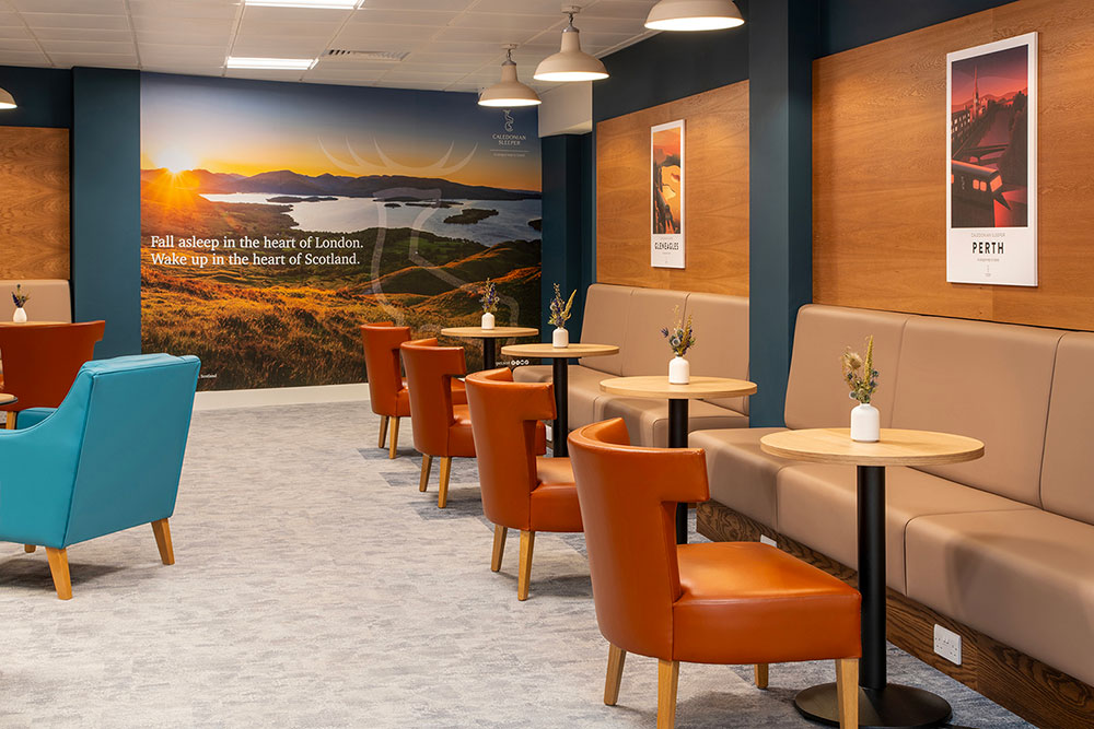 Caledonian Sleeper Euston Guest Lounge